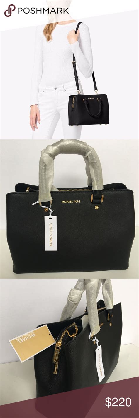 michael kors damen savannah large saffiano leather umhängetasche|Savannah Large Saffiano Leather Tote Bag .